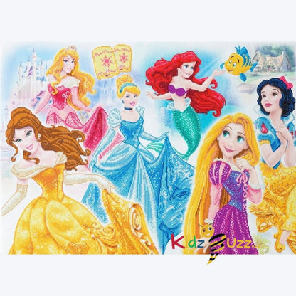 Disney Princess Crystal Art - 90x65cm Crystal Art Kit