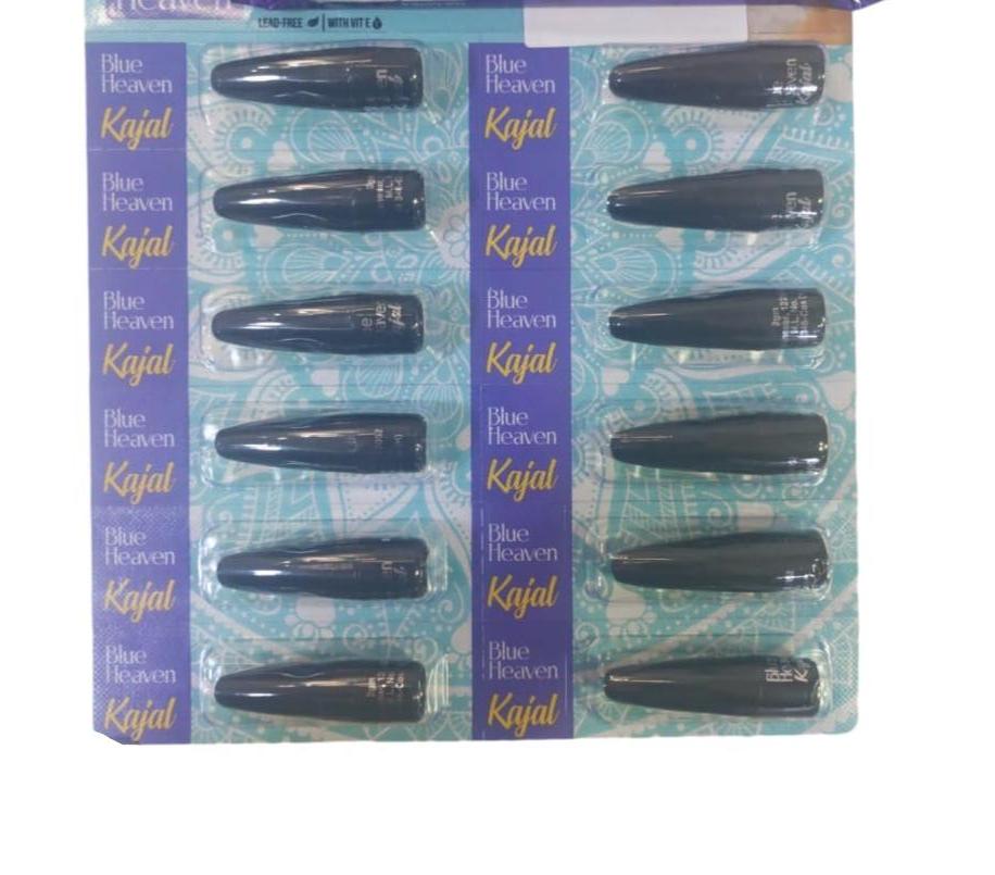 Blue Heaven Kajal - Long Lasting Waterproof Kajal (Pack of 3)