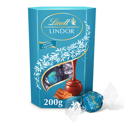 Lindt LINDOR Milk Salted Caramel Chocolate Truffles 200g