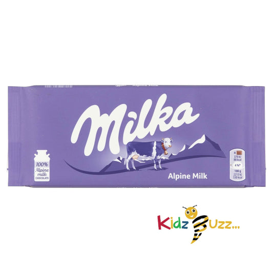 Milka Alpine Milk Chocolate Bar 100g