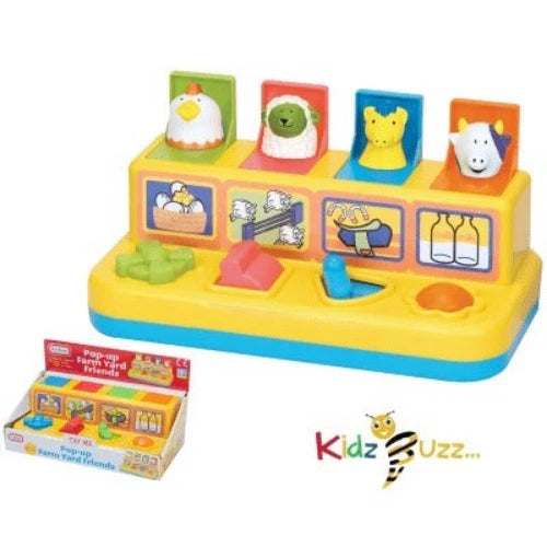 Pop Up Farm Yard Friends Toy For Kids