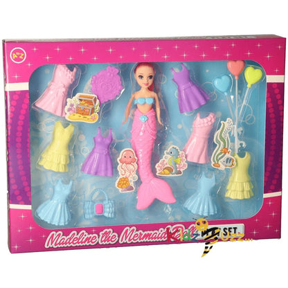 Mermaid Doll Play Set For kids - Pretend Play Set(4 Assorted)
