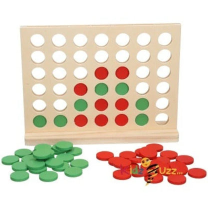 Wooden 4 in 1 Row game