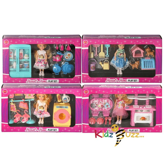 Harriets Home Play Set( 4 Assorted)