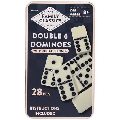 Double 6 Domino In Tin Game - Family Games