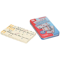Colour Double 6 Domino In Tin - Classic Game
