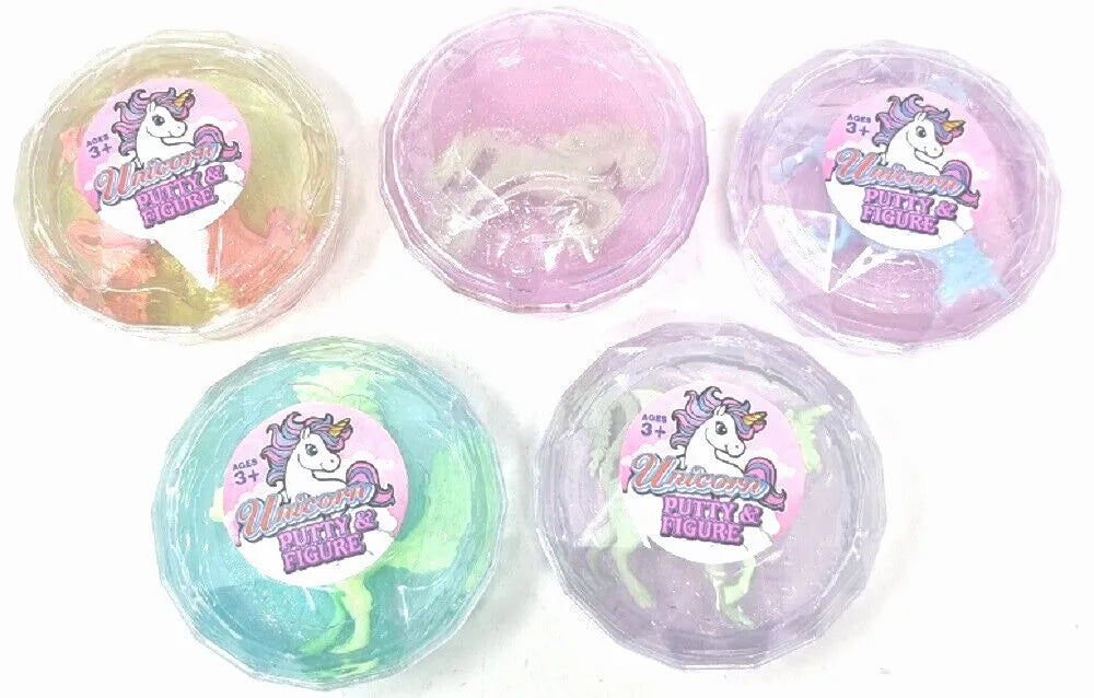 Unicorn Glitter Putty Slime Magical Fun Toy (Pack of 3)