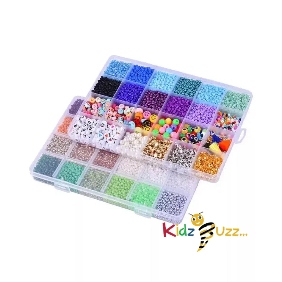 16500PCS Glass Beads Bracelet Making Kit Beads Jewellery Making Kit 3MM