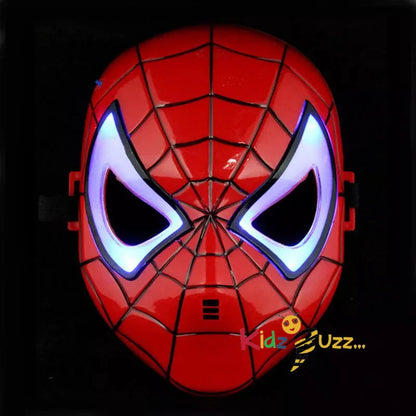 Spiderman Mask With Light & Music Boys Kids Adults Fancy Dress Superhero Cosplay Accessory