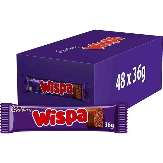 Cadbury Wispa Chocolate Bar 48 X 36g